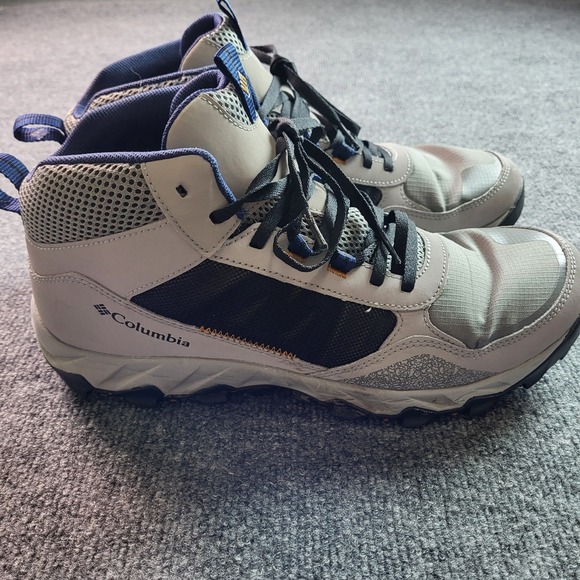 Columbia Mens Hiking Boots Mid Top‎ Gray Black BM0163-049 Size 12 - Picture 1 of 7